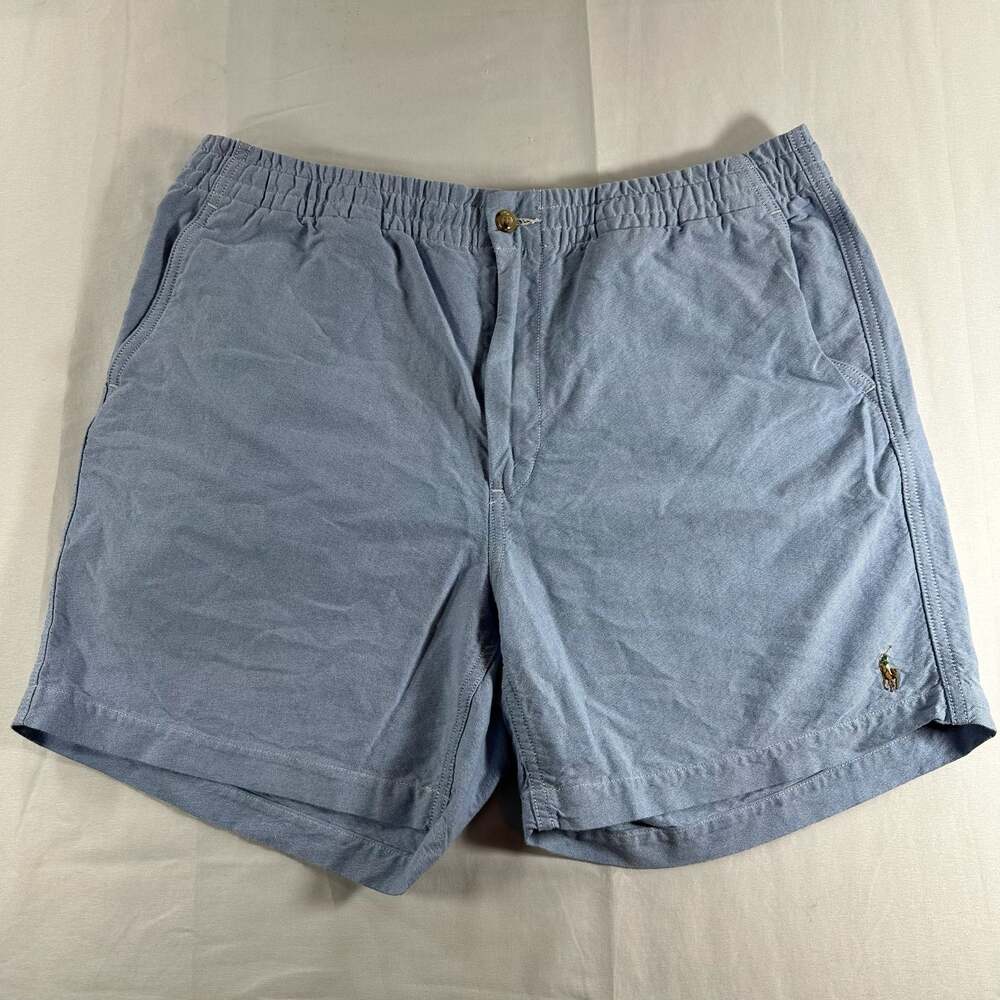 Polo Ralph Lauren Classic Fit Polo Prepster Chambray Shorts Blue Flesh Pony
